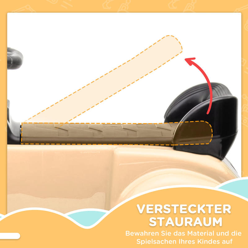 Mercedes-Benz 300S Kinderwagen voor 18-48 Maanden, Beige met Onderzitopslag