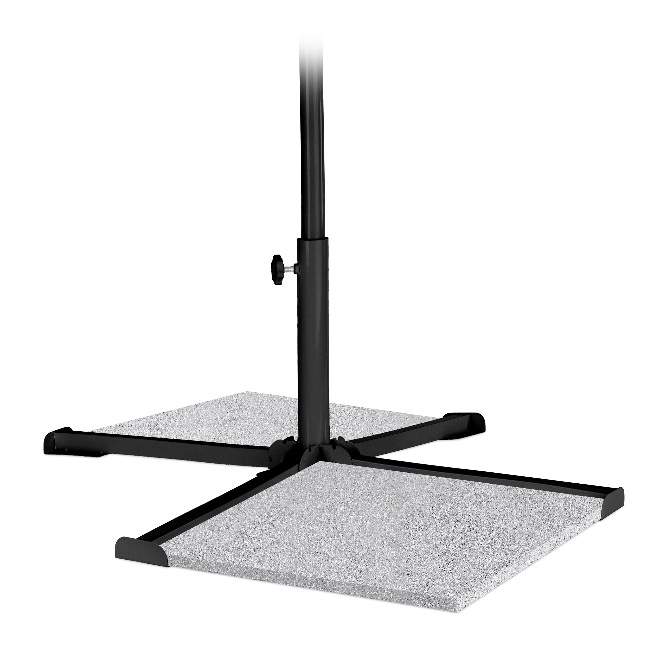 Flat Sun Umbrella Stands In Black