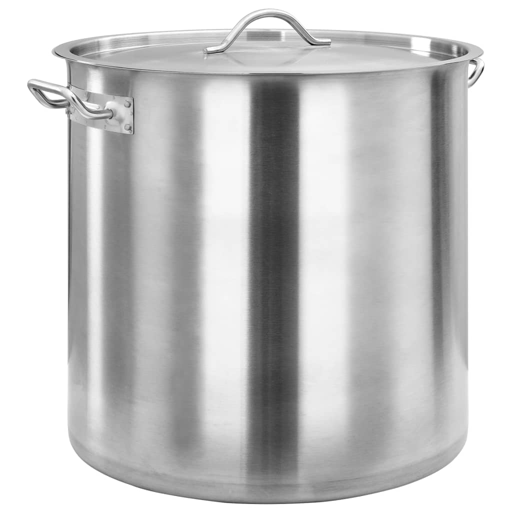 vidaXL Soepketel met 2 Handvatten, Kookpan, Universele Pan, Inductiepan, Spaghettipan, Gastro Pan, 98L, 50x50cm, RVS