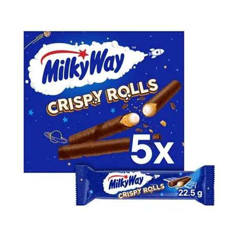 Image of Milky Way Crispy Rolls Waffle Rolls 5 X 22.5g
