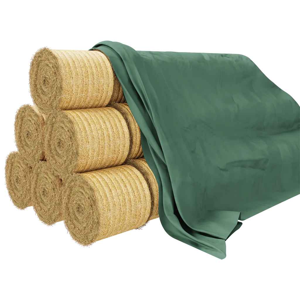 Image of Vidaxl Straw Tarpaulin Straw Tarpaulins Cover Tarpaulin Protective Tarpaulin Straw Bale Protection Hay Tarpaulin Protection Hay Tarpaulin For Straw Round Bale Protection Round Bale Tarpaulin
