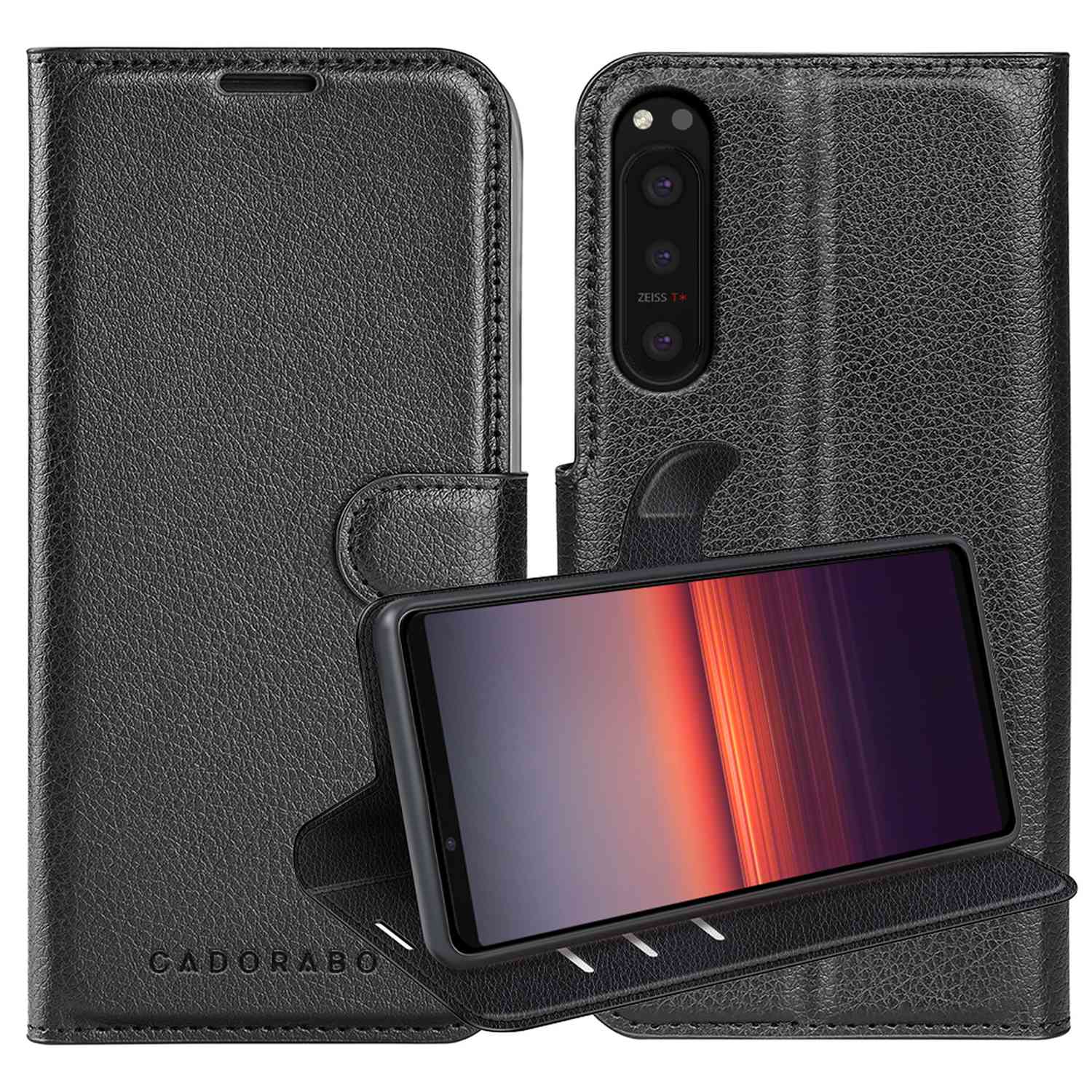 Compatible For Xperia 5 Ii Case Protective Cover With Magnetic Closure, Stand Function And Card Slot Flip Case Cover Case Phone Case Book Bag