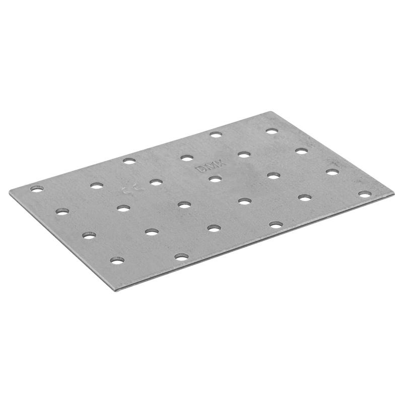 TEMU Plaque de connecteur plat Domax PP33 zincée 120X80X2 mm, 20 pièces.