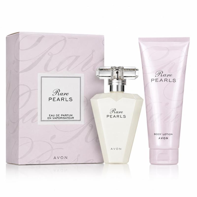 Avon Rare Pearls Set: Perfumed Water 50 Ml + Body Lotion 125 Ml