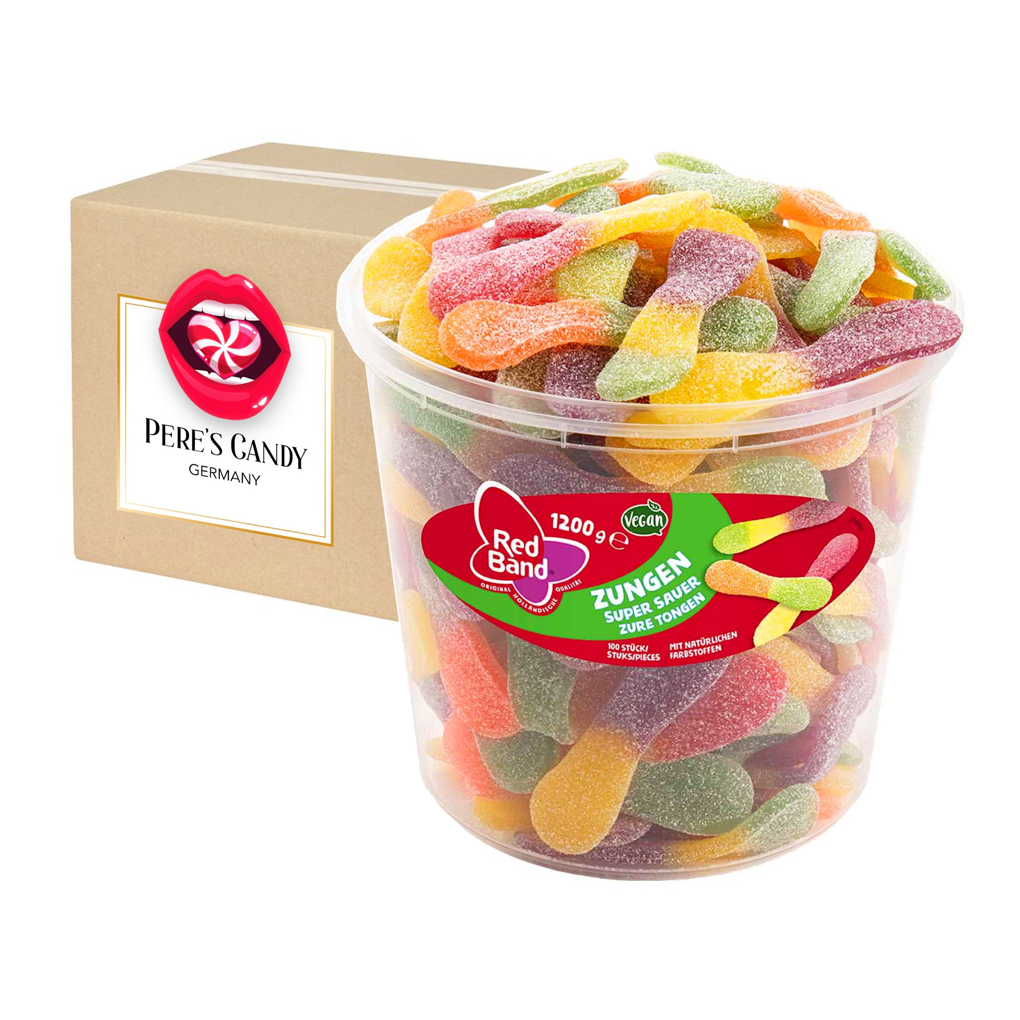 Red Band Fruit Gum Tongue Tingles Super Sour 1200g