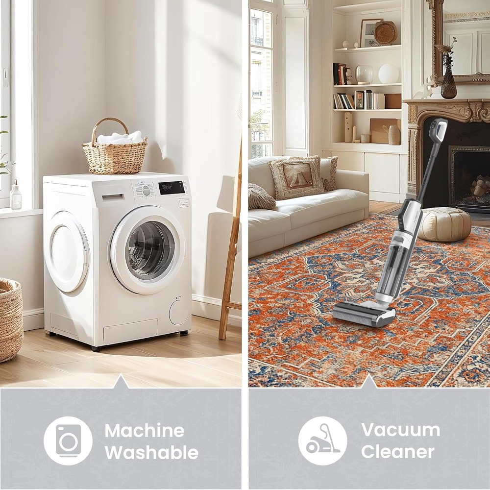 vintage carpet with anti slip backing suitable for use in living rooms bedrooms and dining rooms pet friendly carpet enriching home decor details 12