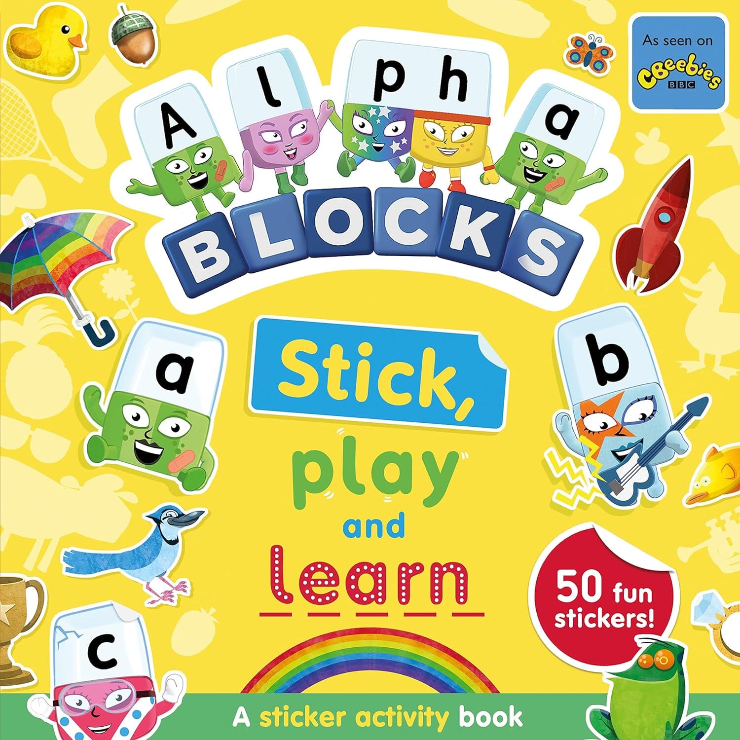TEMU Alphablocks Stick, Play And Learn: A Sticker Activity Book By Sweet Cherry Publishing - Ages 3-6 - Paperback