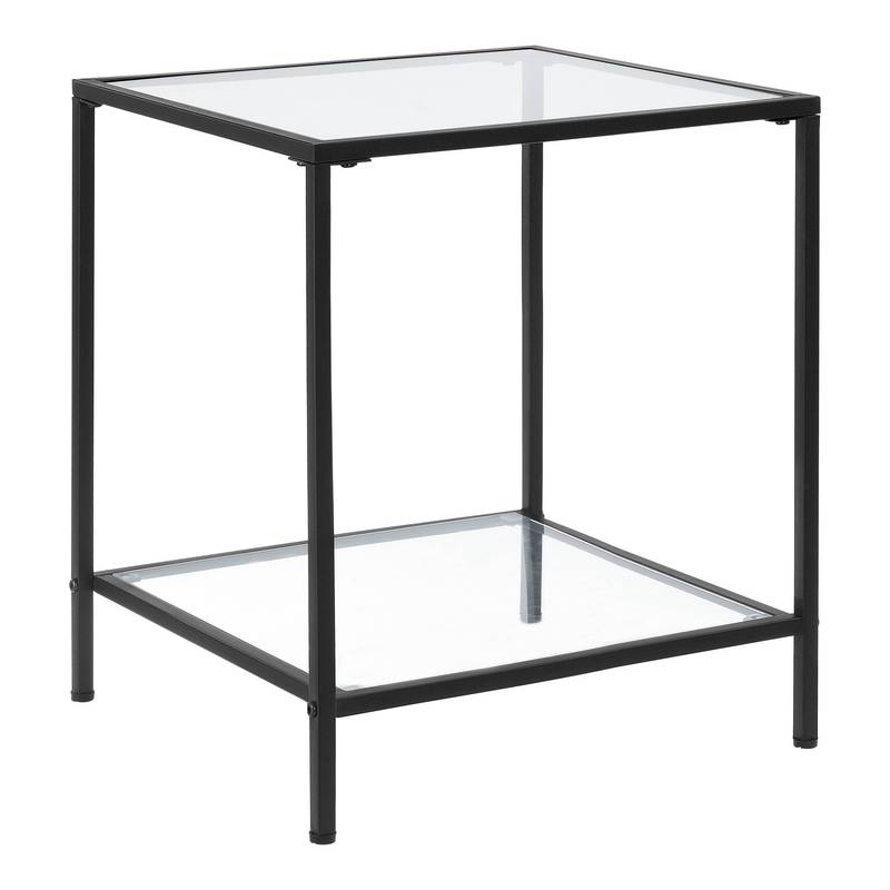 Side Table Norrtälje 55x45x45cm Table With Glass Room Table Coffee Table