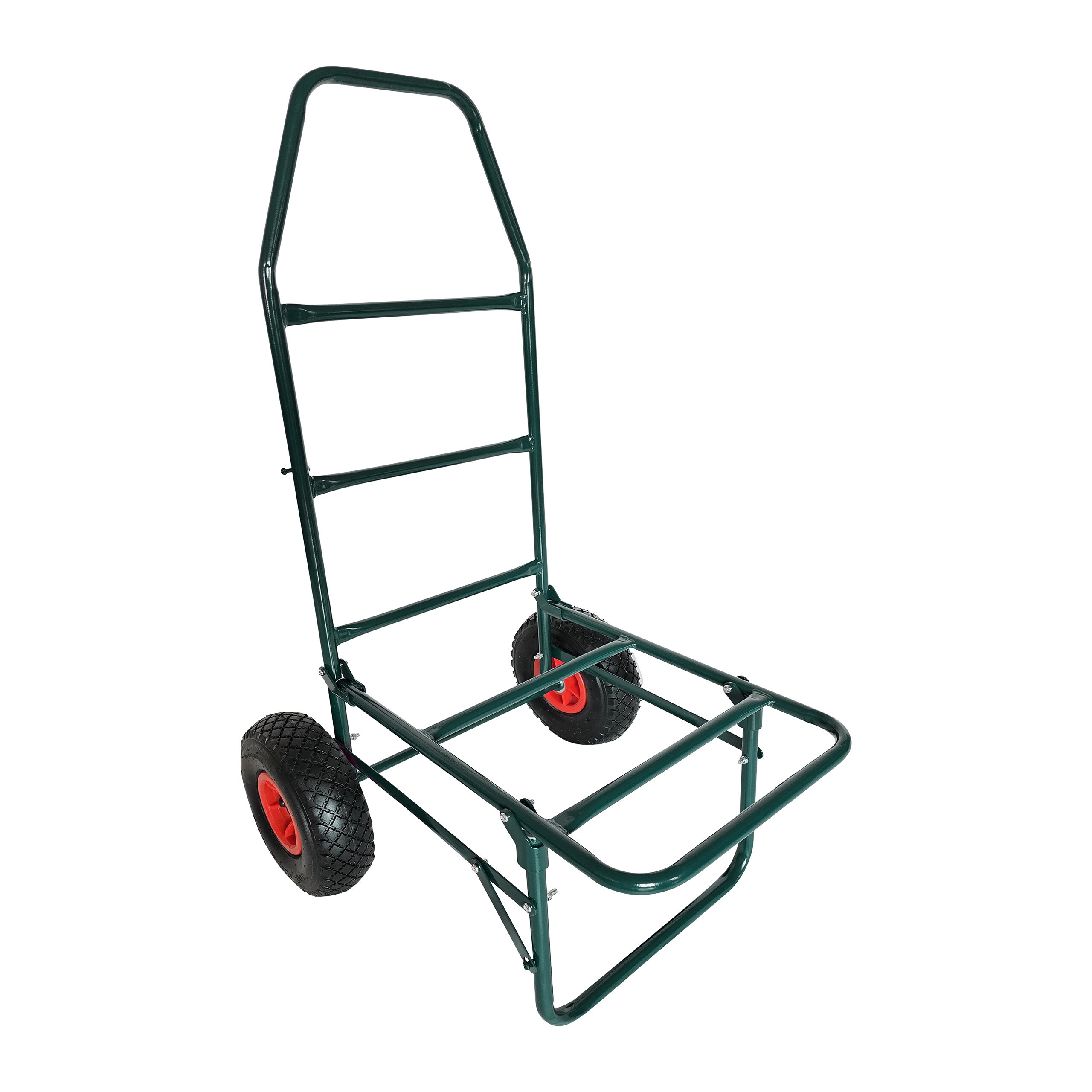 Transport Cart In Dark Green – (w)50 X (h)102 X (d)37 Cm