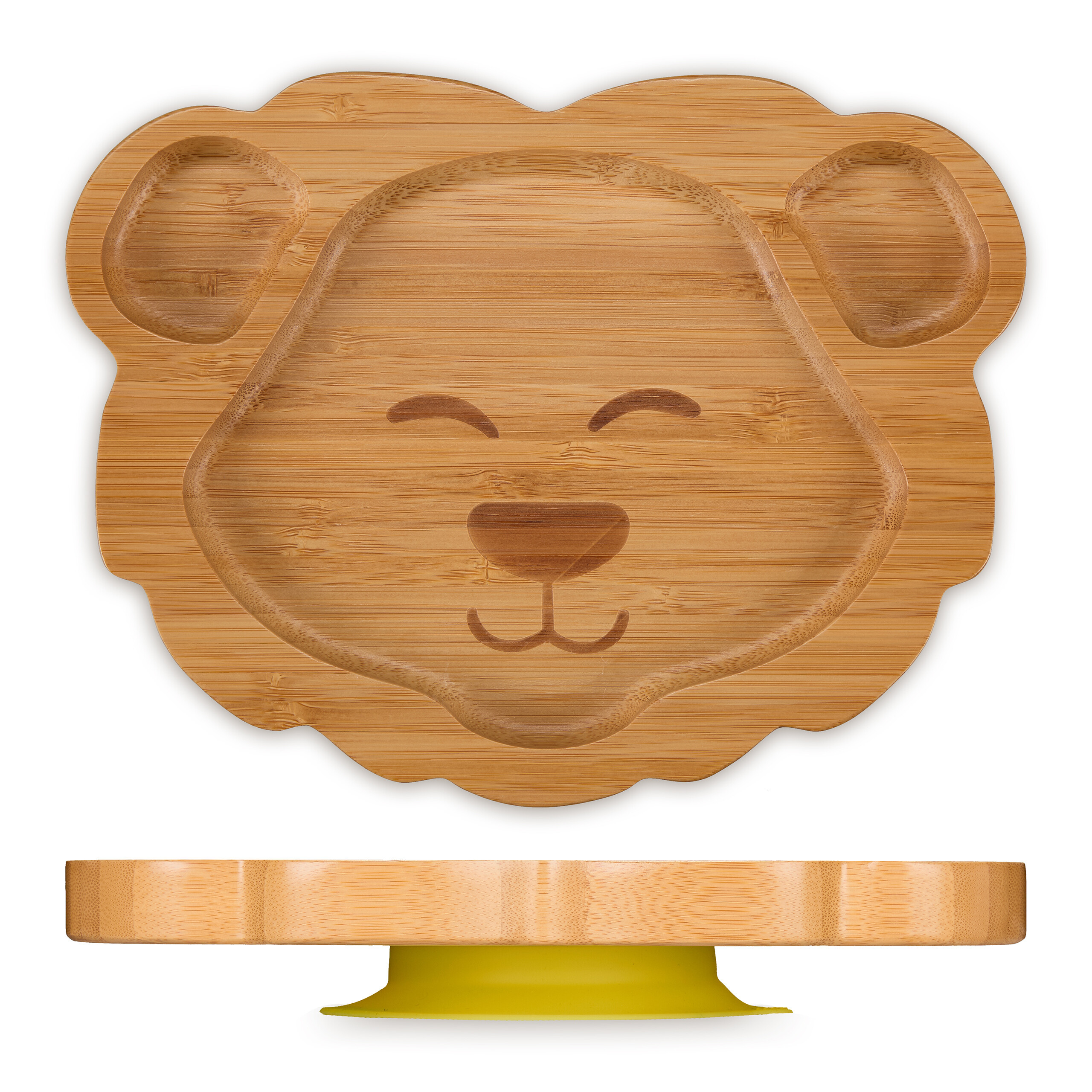 Baby Plate "lion" In Natural