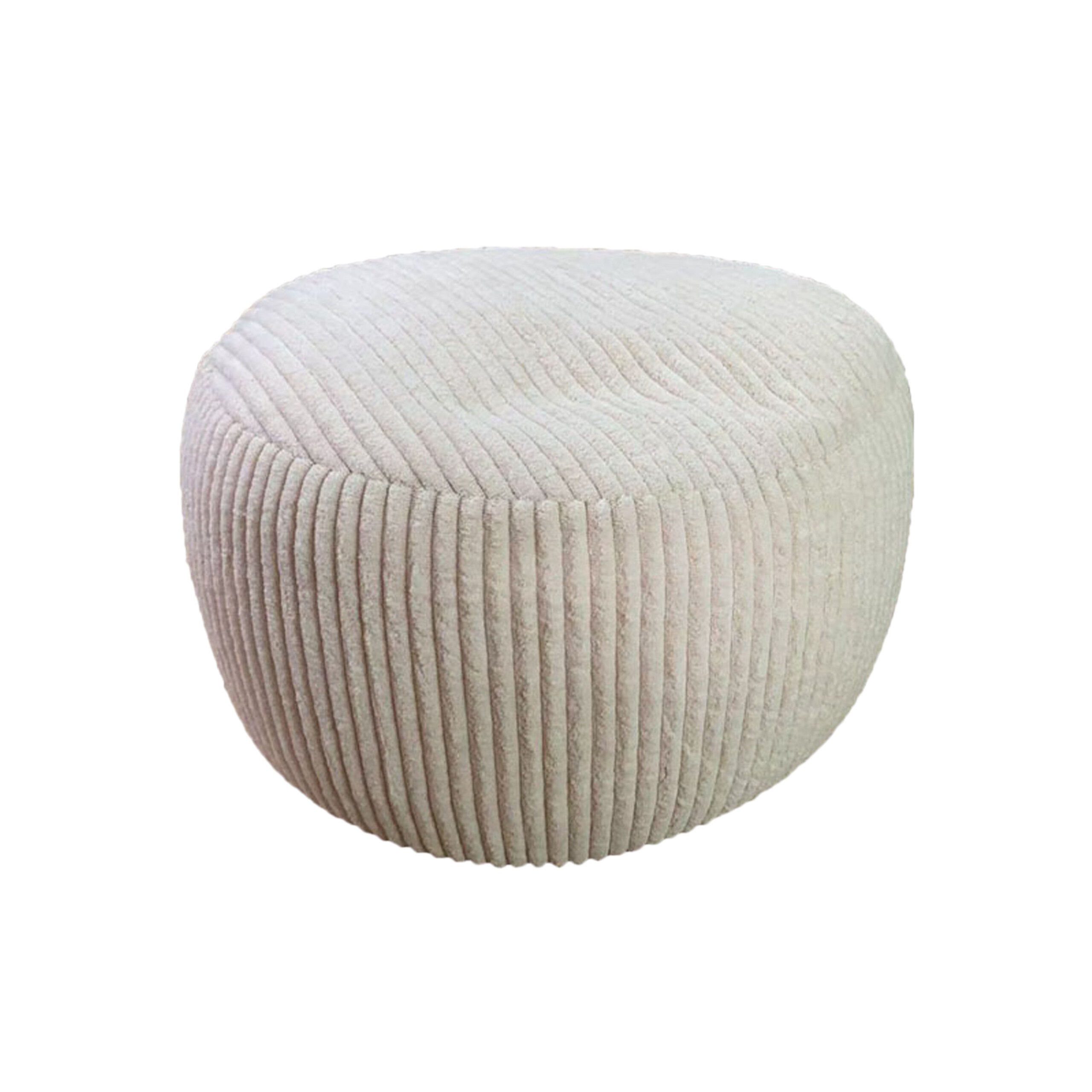 Image of Beige Pouf - (h)25 X Ø 35 Cm