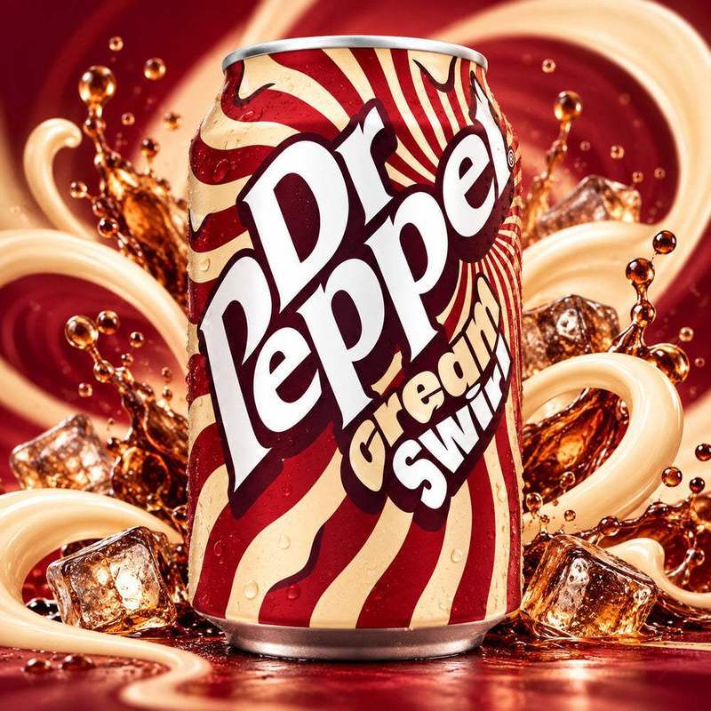 Image of Dr Pepper Cream Swirl 330ml