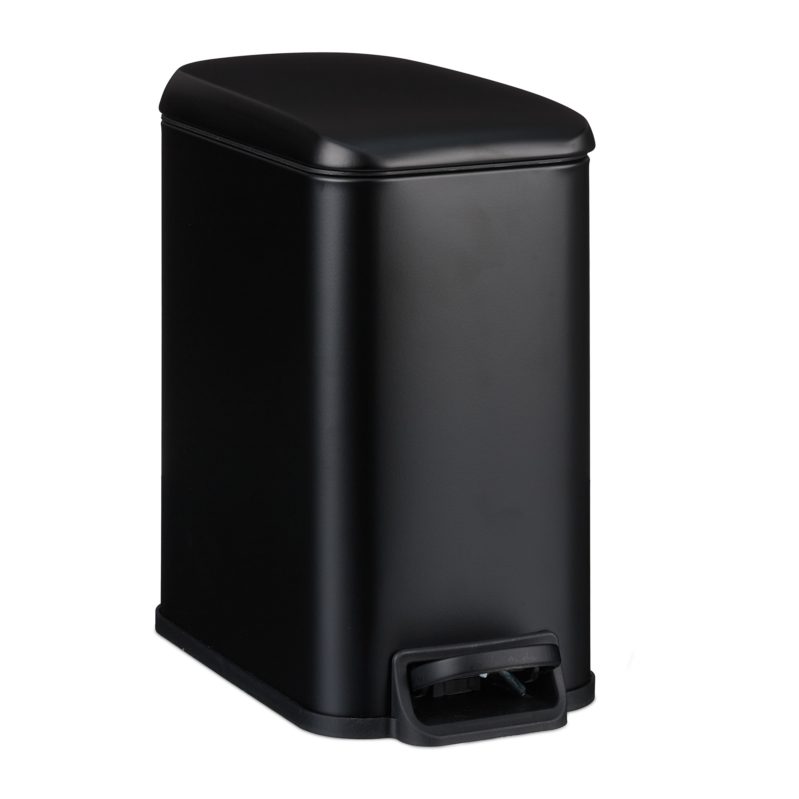 Trash Can For Bathroom In Black - 5 L