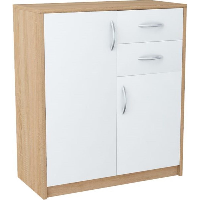 2d2s White- Drawer Cabinet Sideboard Shelf
