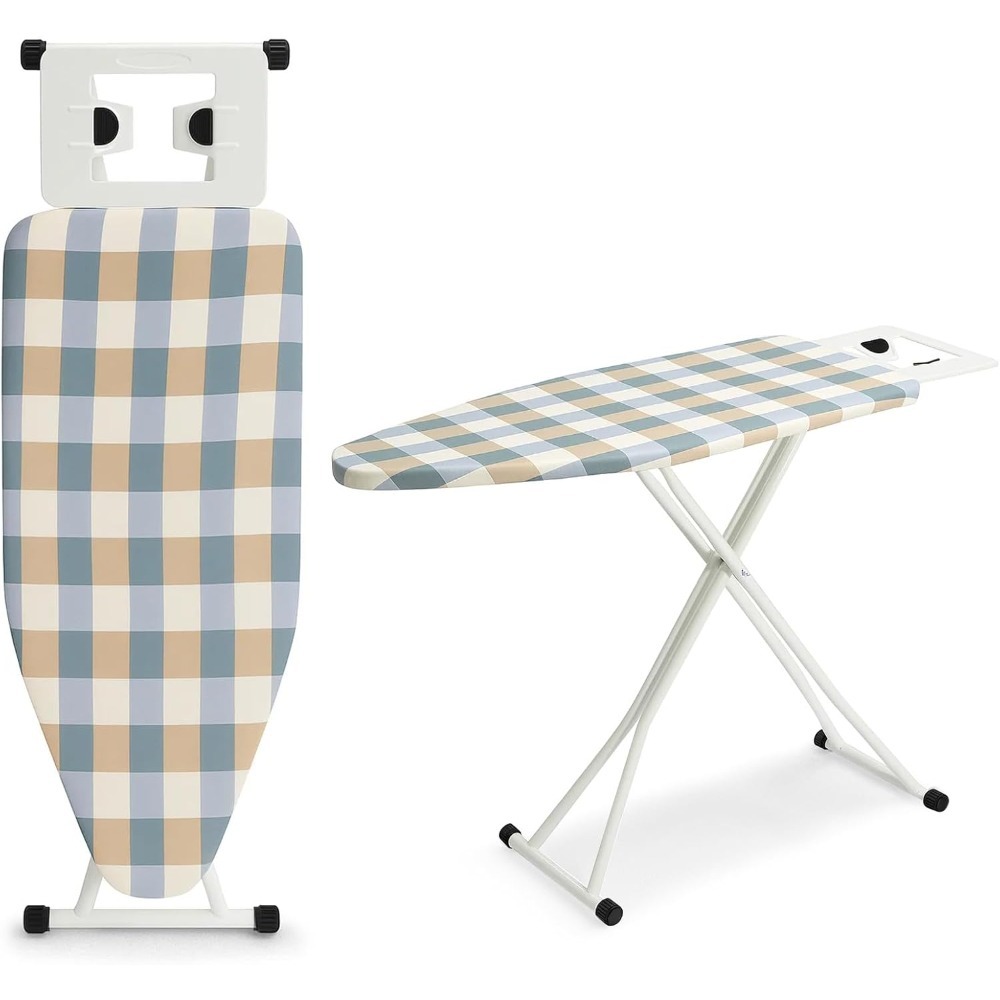 adjustable folding ironing board metal frame reinforced household ironing table portable for living room no battery required details 1