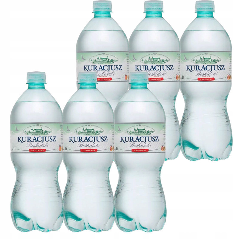 Image of Beskid Highlander Natural Sparkling Mineral Water 1l X 6pcs