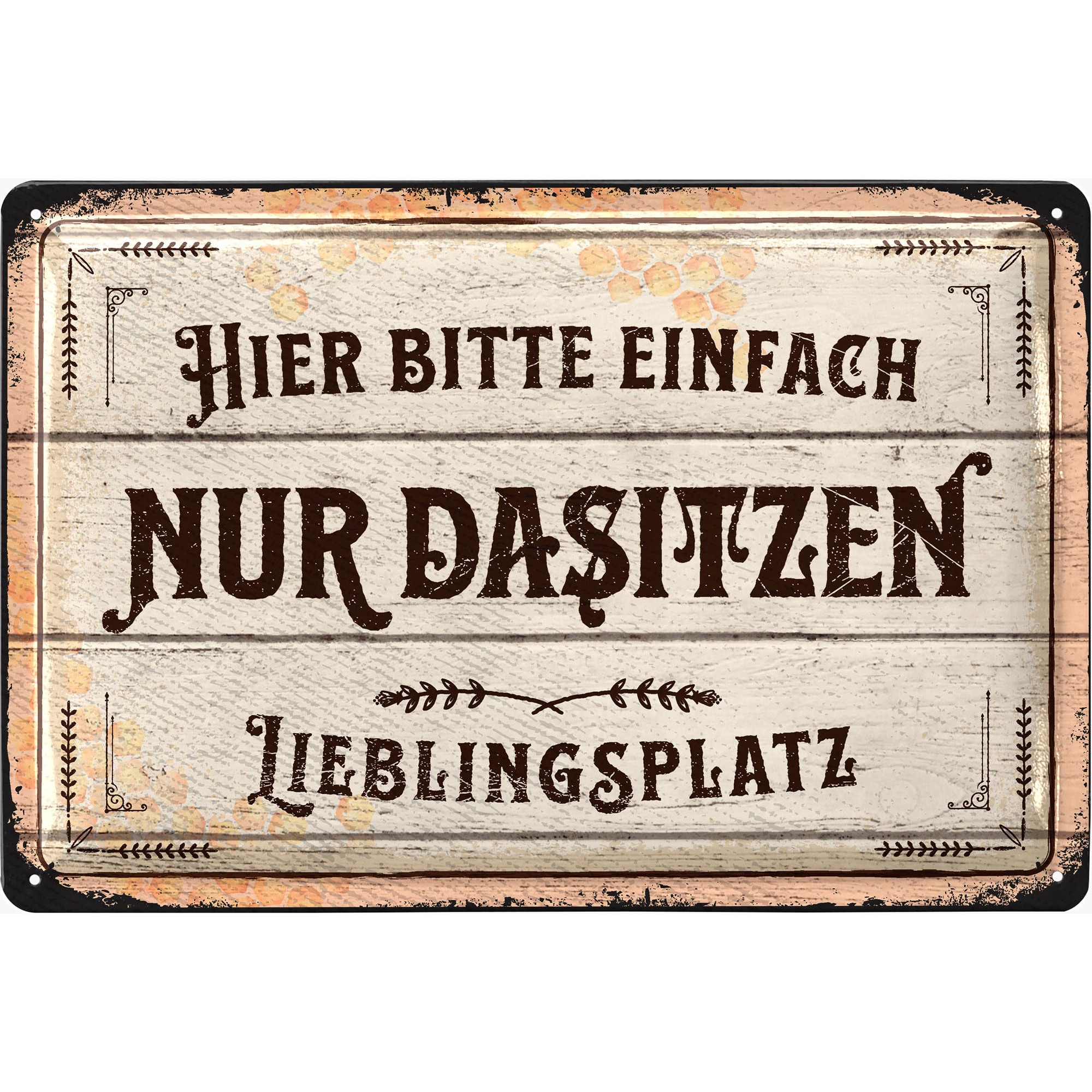 Image of Retro Tin Sign Spot Sign - Outdoor Garden Decor Vintage Signs - Lounge Garden Decor - Metal Garden Sign, 20x30cm Classic Edition