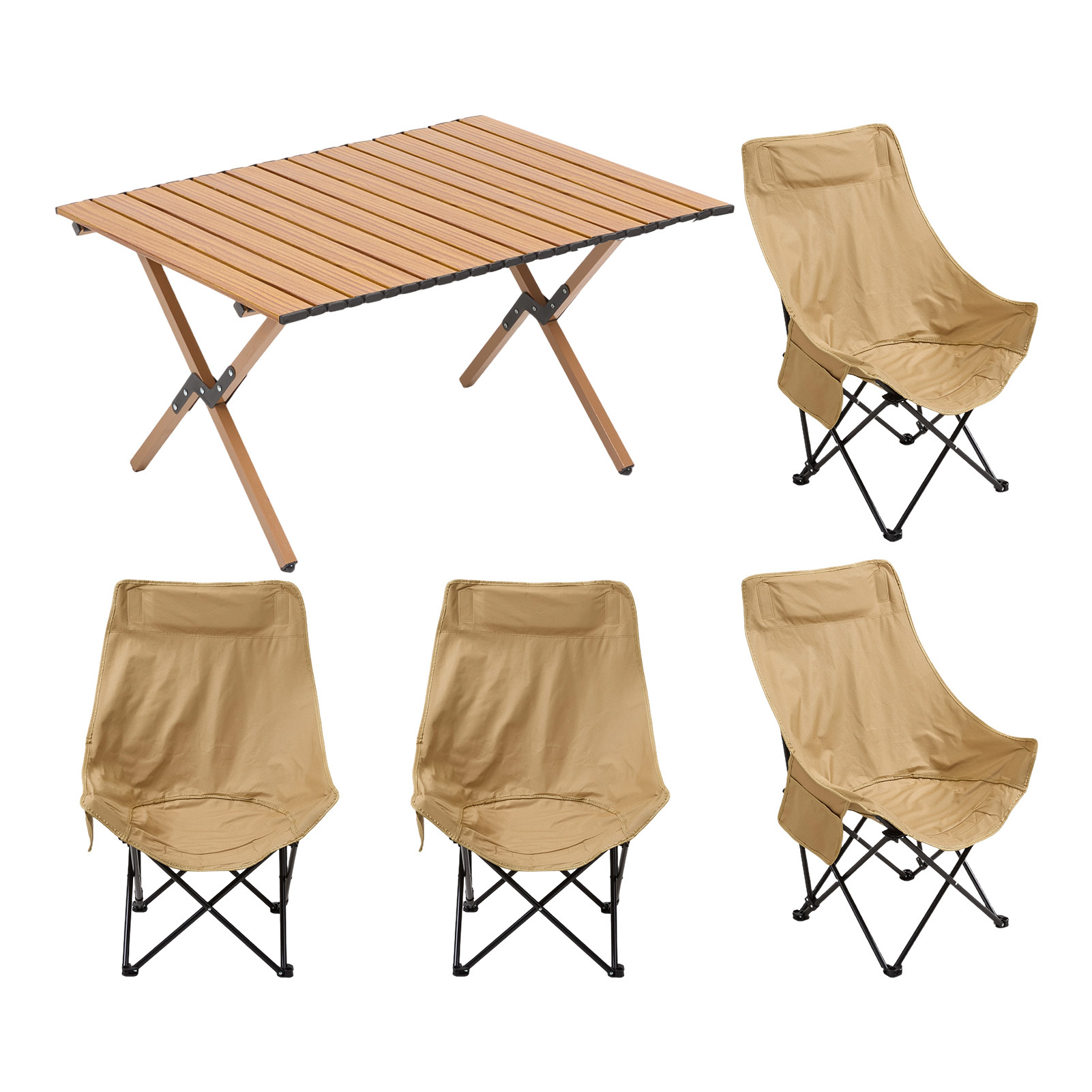 5PCS Outdoor Table and Chair Set