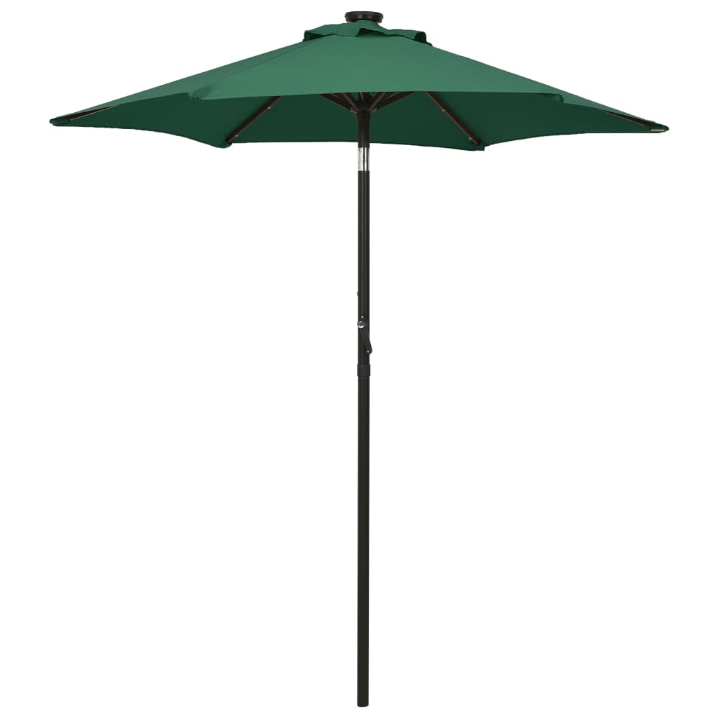 Image of Sun Umbrella With Led Lights Traffic Light Umbrella Garden Umbrella Market Umbrella Beach Umbrella Umbrella Crank Umbrella Terrace Umbrella 200x211cm Aluminum