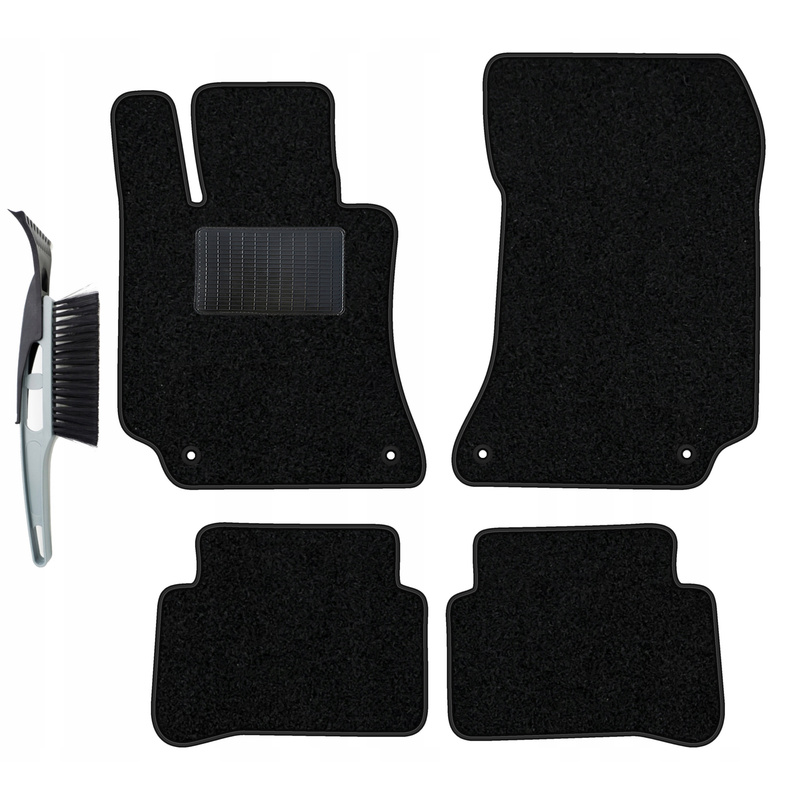 E-shop Velour-Fußmatten-Set kompatibel mit Mercedes E W212 4-matic 2009-2016