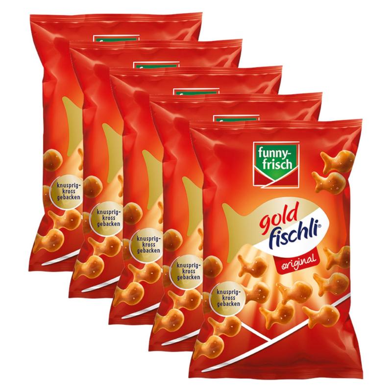 Image of 5 Times Funny-fresh Goldenfish Crackers Original (5x100g)