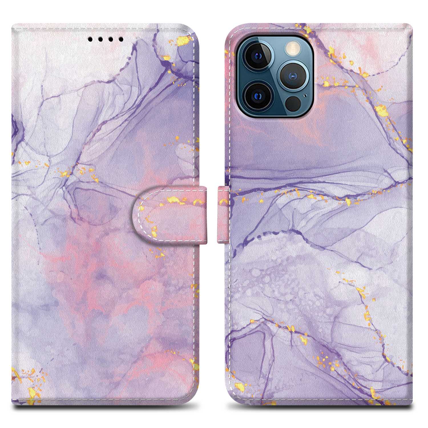 Case Compatible For Iphone 13 Pro Design Blue Mandala Protective Case With Magnetic Closure, Stand Function And Card Slot Flip Case Cover Phone Flip Case Book Bag