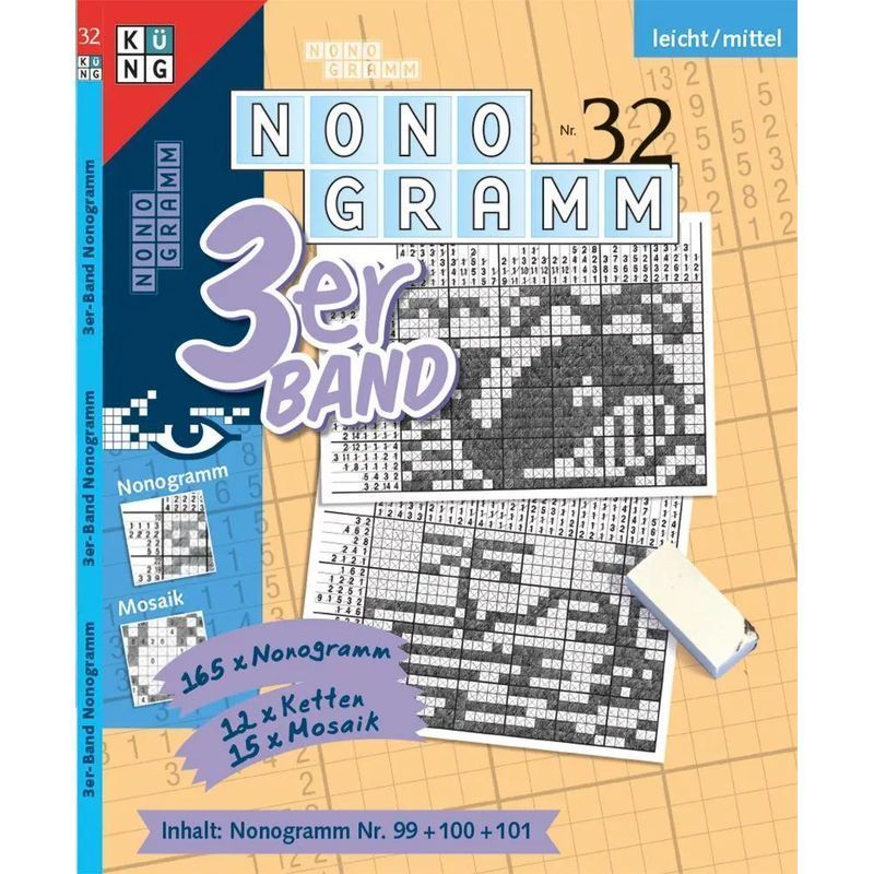 Image of Nonogram 3rd Volume No. 32 - Paperback - Puzzles For The Eye - Conceptis Puzzles - Nonogram 3rd Volume - 108 Pages - German - 2026 - Keesing Switzerland Ag - Ean 9783905573978