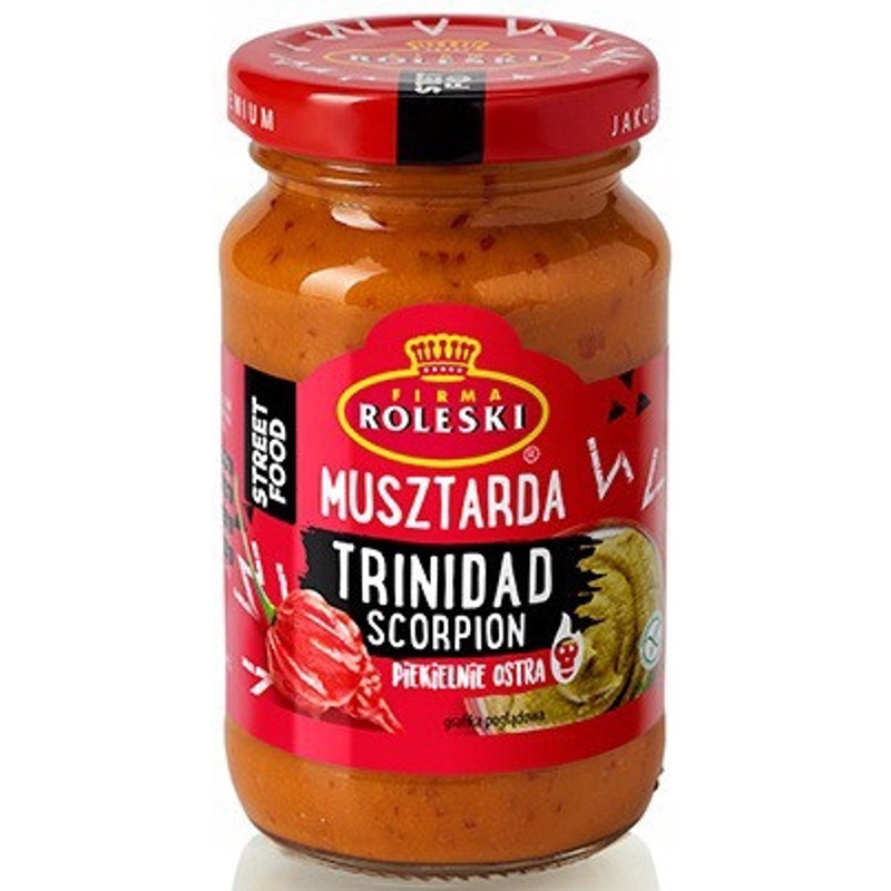 Image of Roleski Street Food Trinidad Scorpion Mustard - Hellishly Hot 210 G