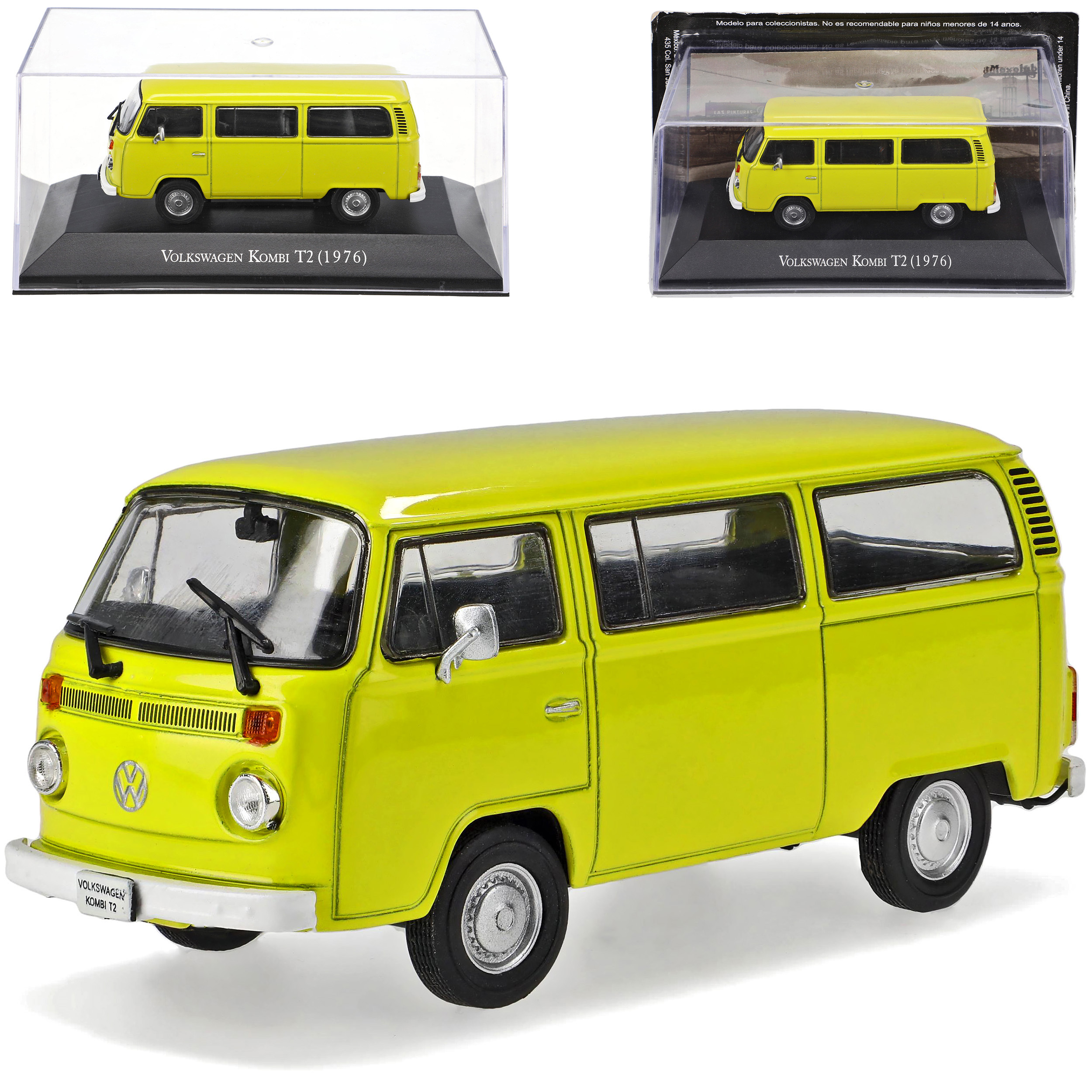 Vw T2 Kombi Passenger Transporter 1967-1979 With Base Case 1/43 Ixo Model Car