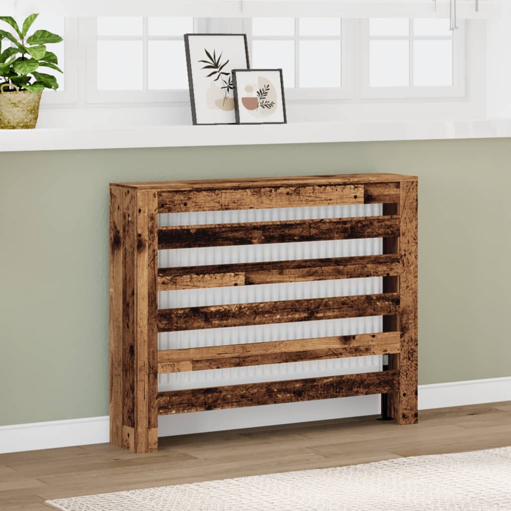 Image of Vidaxl Heater Cover, Modern Lattice Design Heating Cover, Heater Cover For Living Room, Heating Cover, Wood Optic