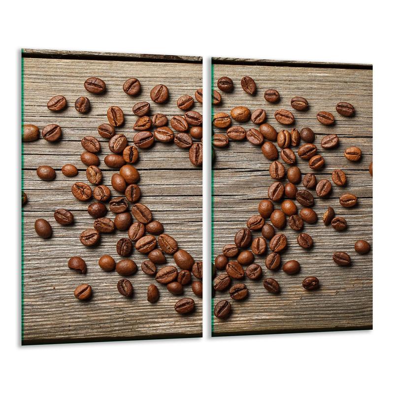 Glass Cutting Board 2x 30x52 Coffee