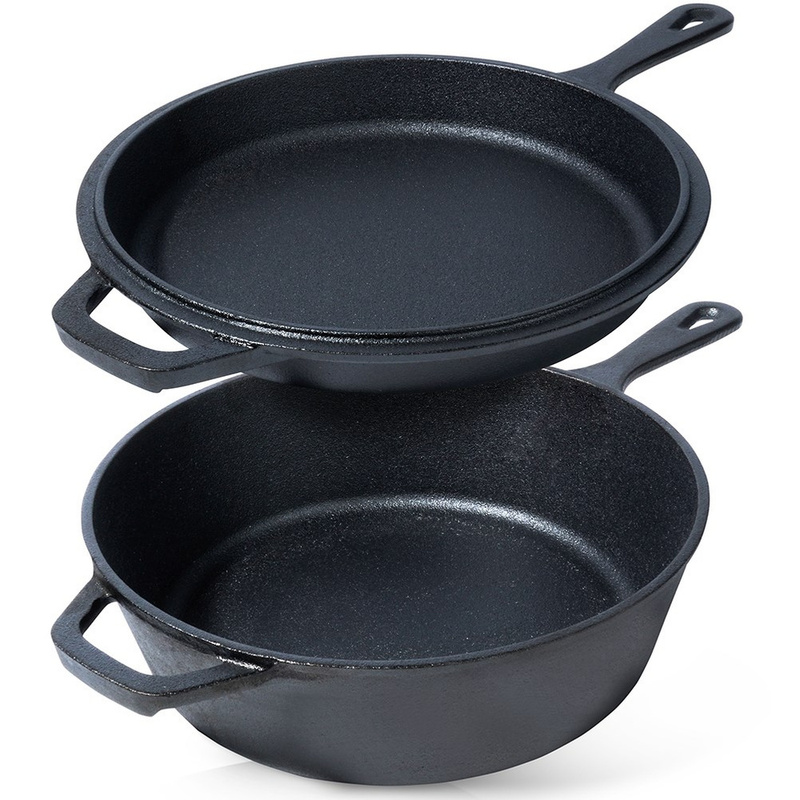 TEMU Cast Iron Pot With Pan Cast Line 24 Cm / 3.5 L