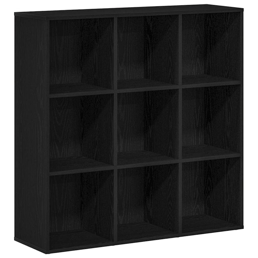 Vidaxl Oak Black Bookshelf 98x29x97.5 Cm Wood Material