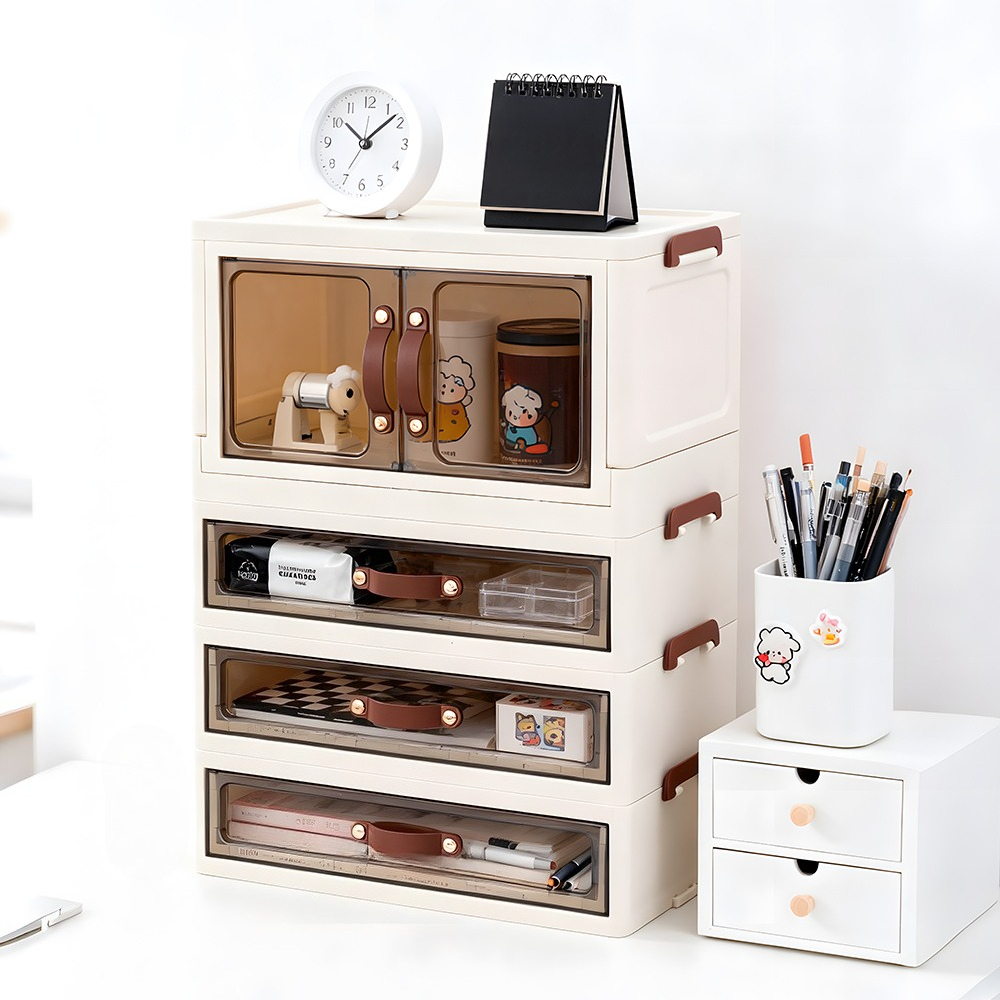 Multi-Drawer Clear Storage Organizer for Home & Office