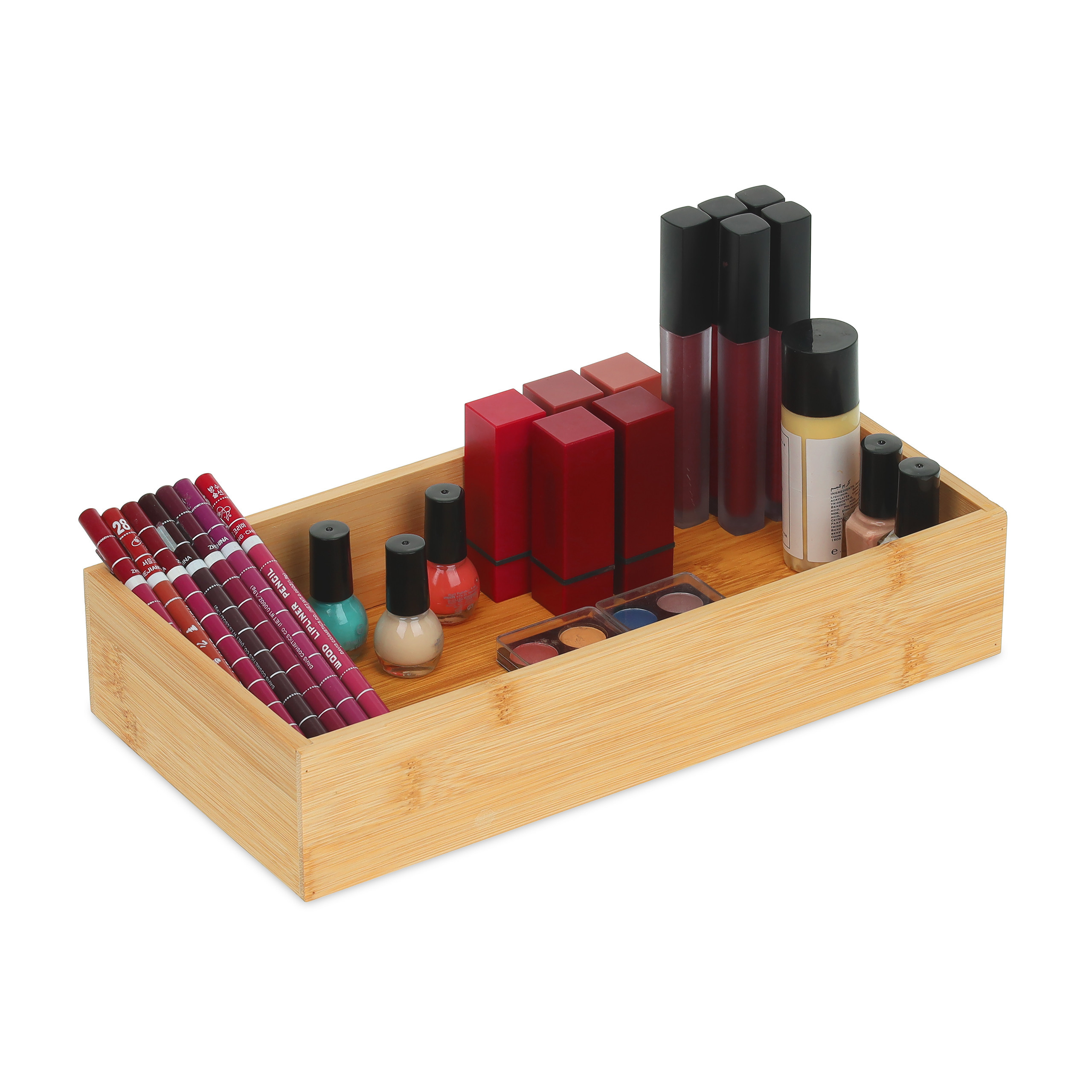 Organizer Box In Natural - (w)30 X (h)6 X (d)15 Cm