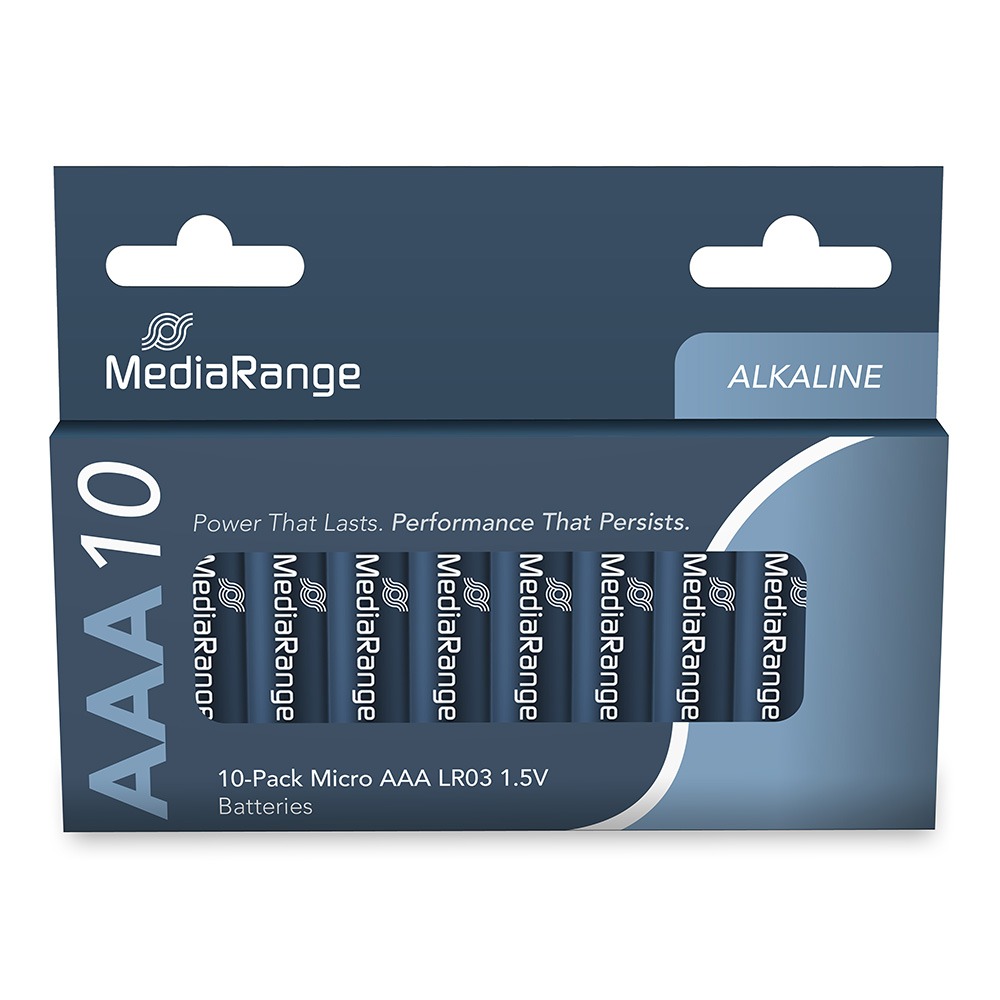 TEMU Alkaline Battery Mediarange Lr03 Aaa 1.5v - Mrbat102 - Pack Of 10pcs