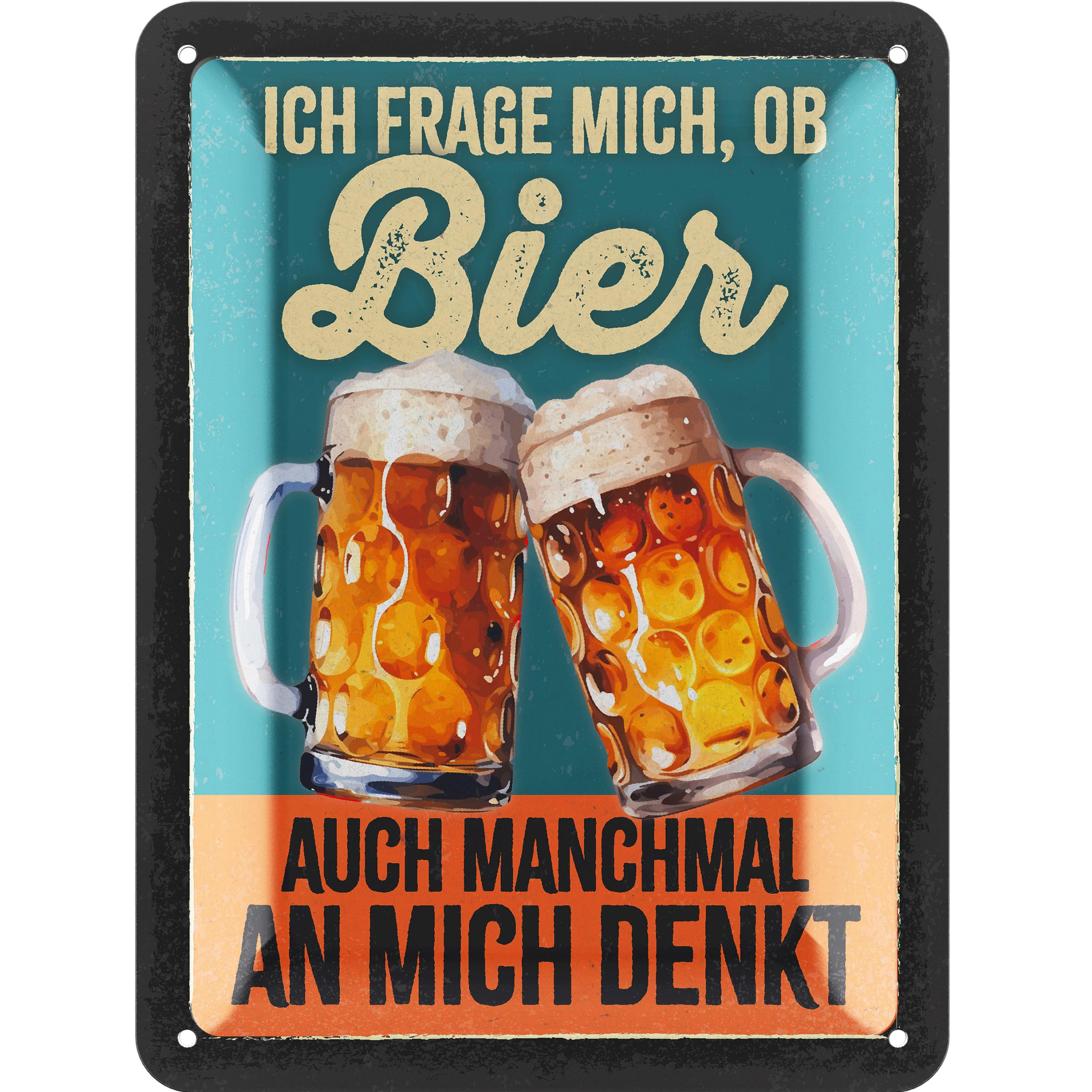 Image of Retro Tin Beer Sign - Funny Signs With Sayings, Bar Decor For Party Basements, Pub Bar Decor For ' Table, Gift Idea For Dad On Father's Day, Vintage Metal Sign 15x20cm Classic Edition