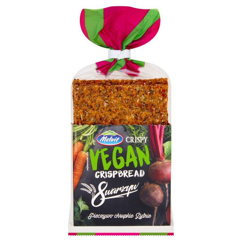 Melvit Crispy Vegan Rye Bread With 8 Vegetables 130g