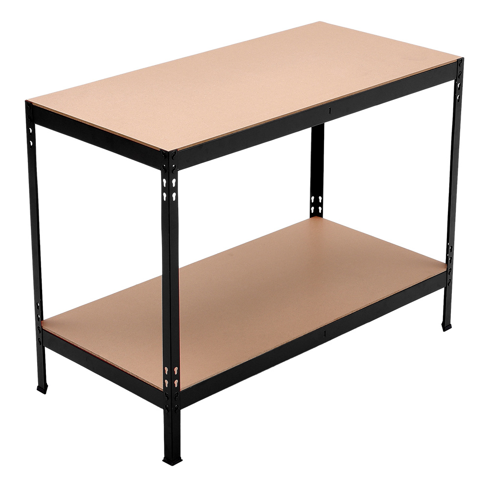 TEMU 1pc, Heavy Duty Garage Workbench - Ideal Workshop Table With Storage Shelving Diy Tools, Durable Racking Work Benches For Garages Shed 1200mm X