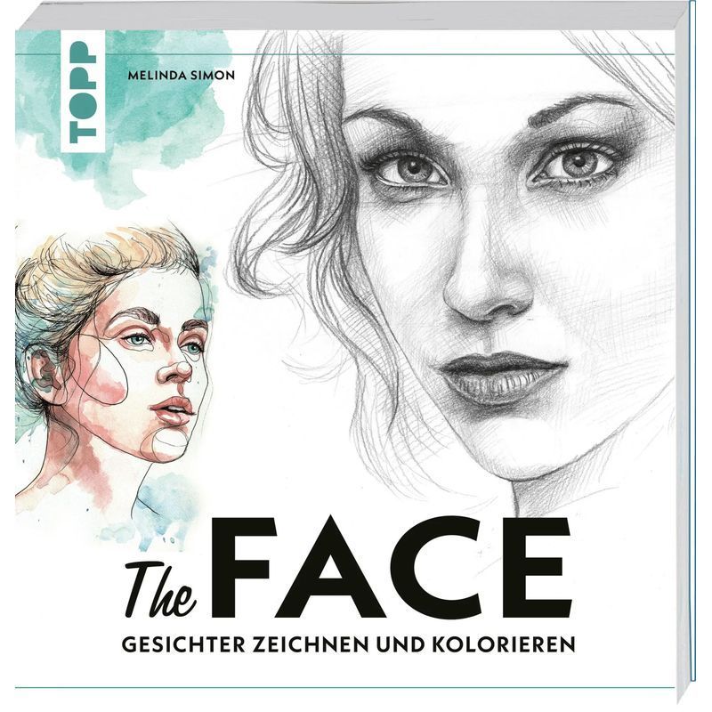Image of The Face - Paperback - Drawing And Coloring Faces - Melinda Simon - 160 Pages - German - 2025 - Frechverlag Gmbh - Ean 9783735882004