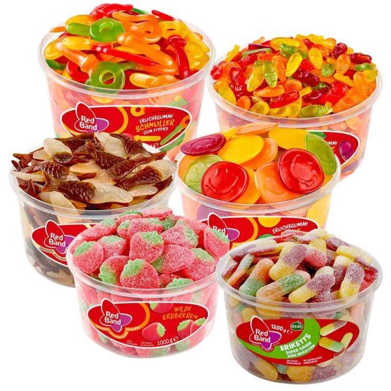 Image of Red Band Fruit Gum Mix Cans 6-pack