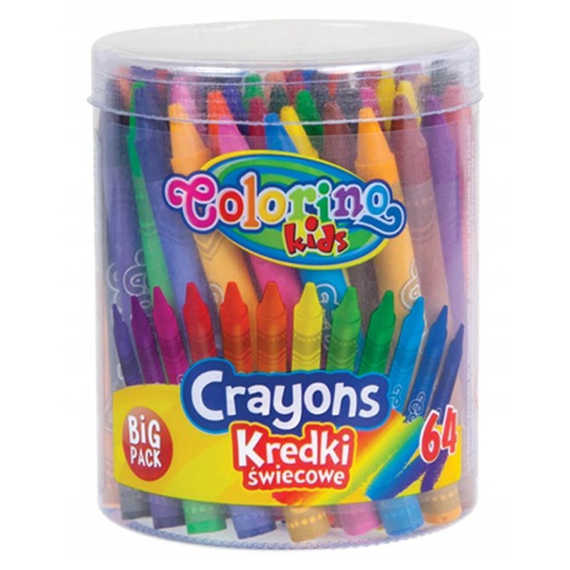 Colorino Crayons, 64pcs