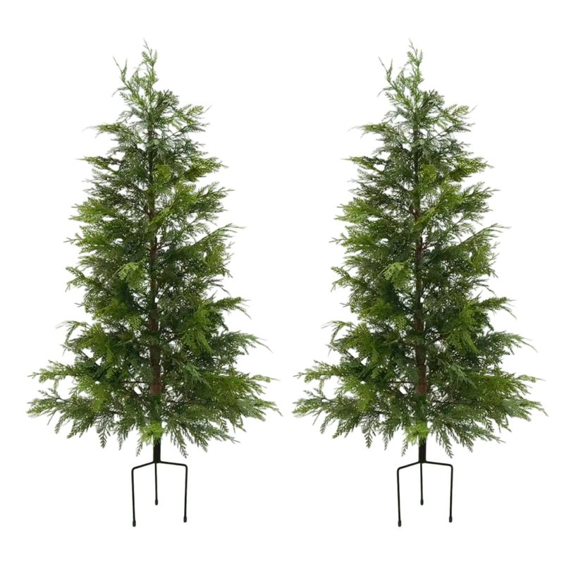 Image of 2pcs Pe Flat Leaf Pine &