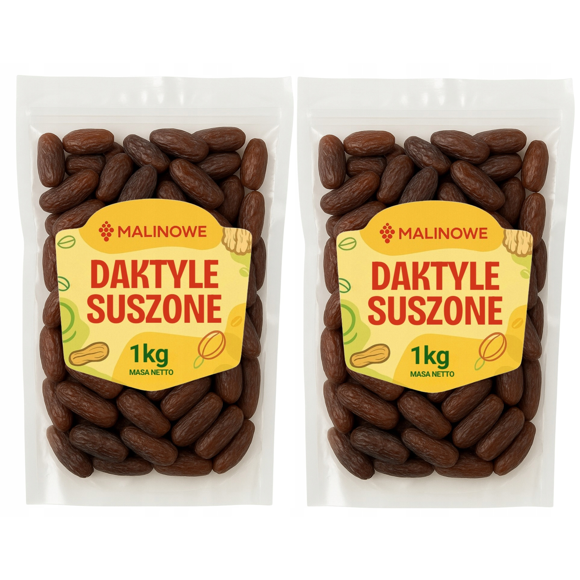 Date Set Dried 2x1kg Dried Date Without Pits Premium Quality