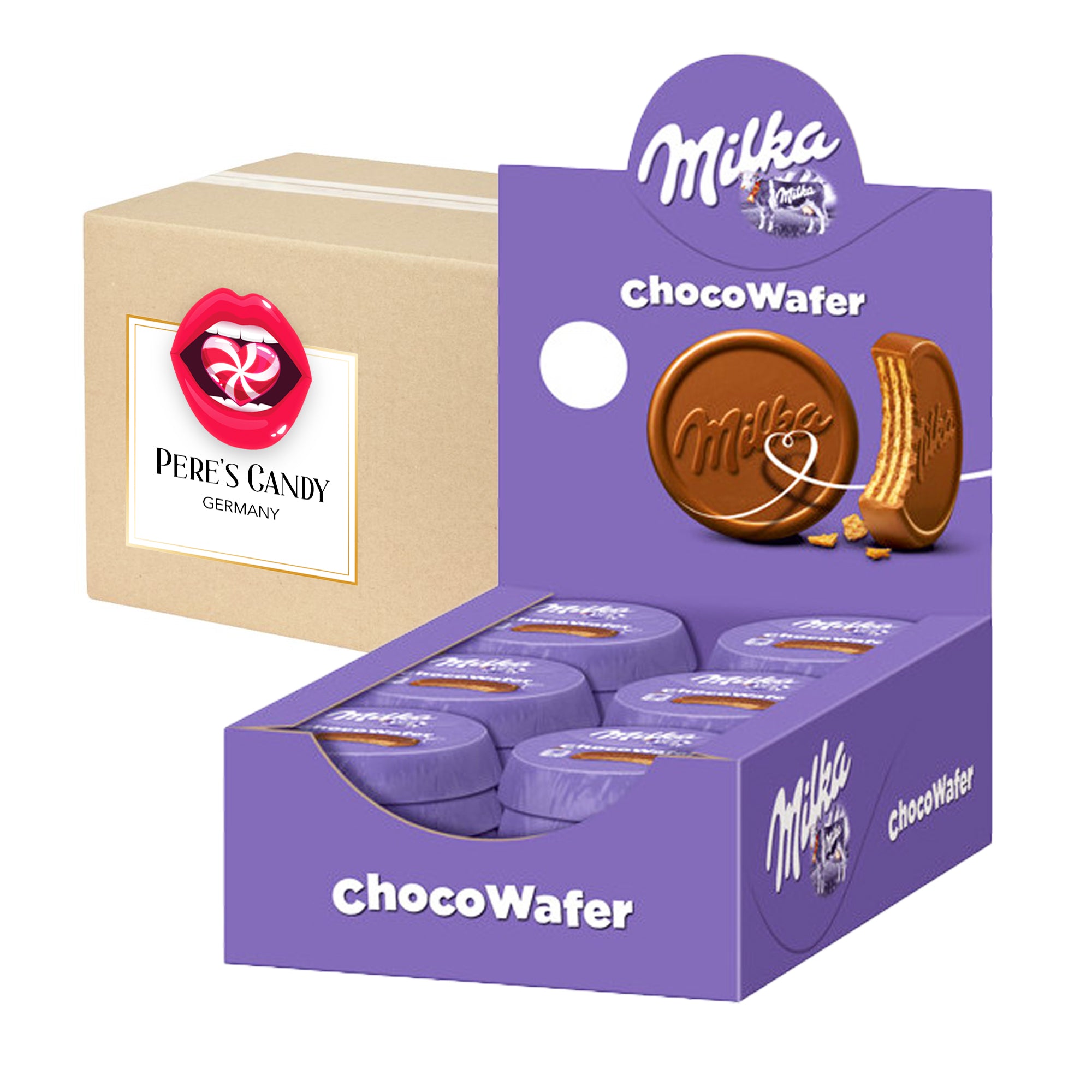 Image of Milka Choco Wafer 30 X 30g Waffle With Cocoa Cream Filling And Coating Made Of Alpine Milk Chocolate 900g