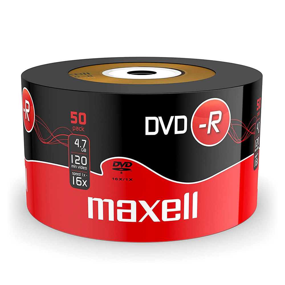TEMU Maxell 50 4,7 GB 16X 120 Min. Shrink - 275732.40.IN