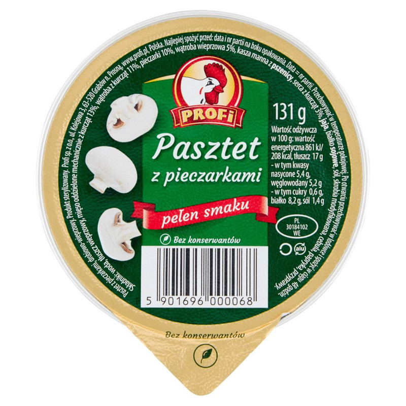 Profi Pâté With Mushrooms 131 G