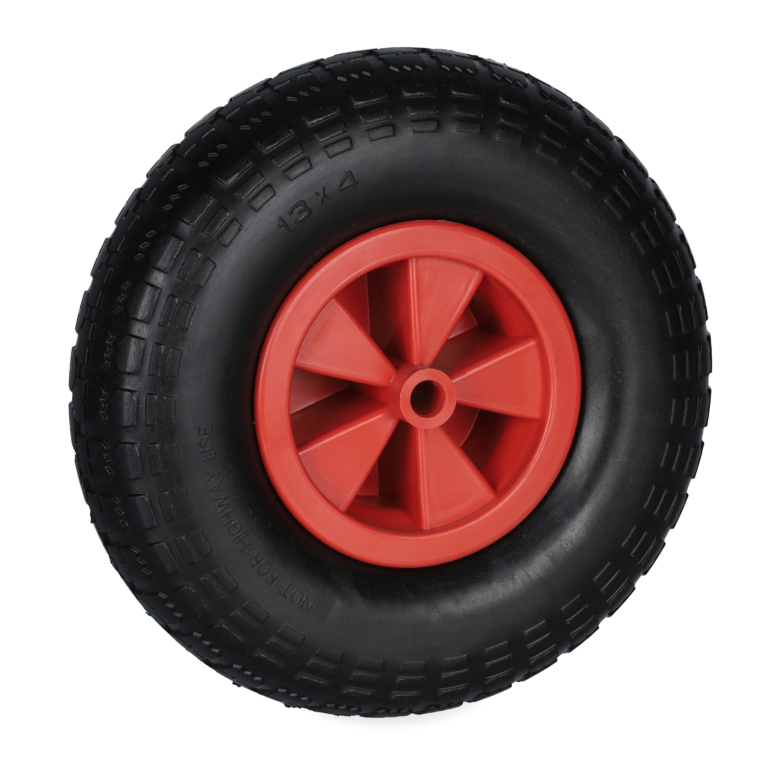 Wheel In Black/red - 4.00-6