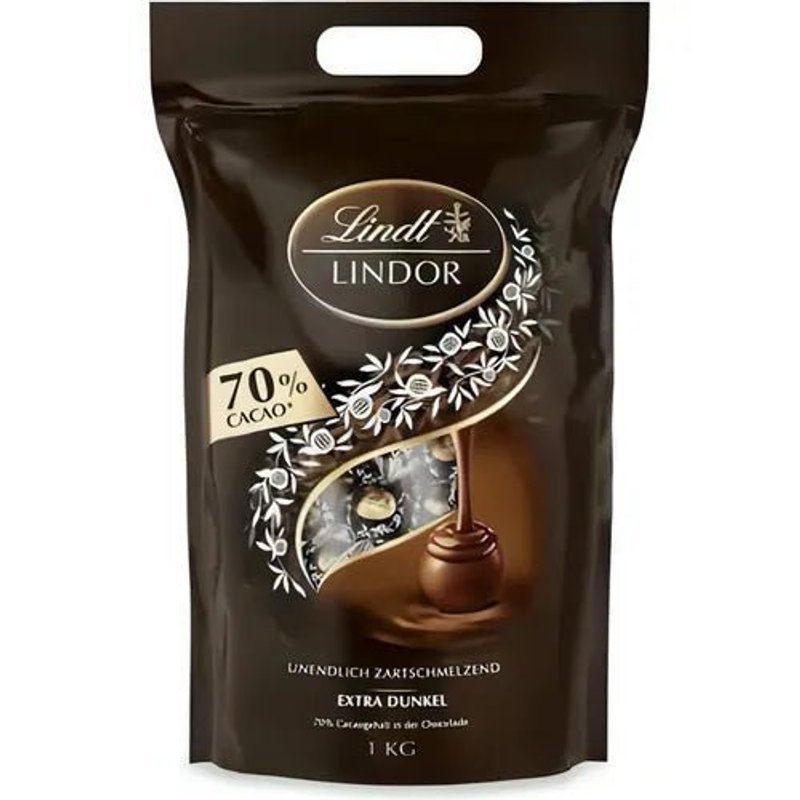 Lindor Truffle Bag Extra Dark 70%, 1000g