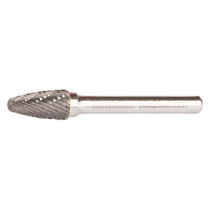 Image of Makita B-52788 Carbide Milling Pin – Round Arc With Cross-cutting Teeth 10×20×6mm | Professional Milling Cutter For Metal & Stainless Steel